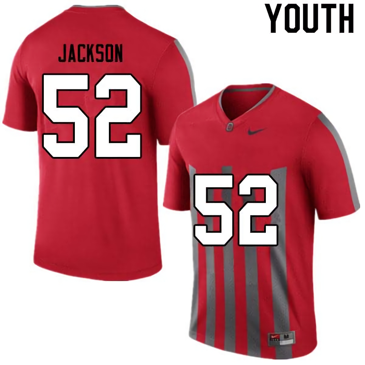 Antwuan Jackson Ohio State Buckeyes Youth NCAA #52 Nike Retro College Stitched Football Jersey EEP5156KK
